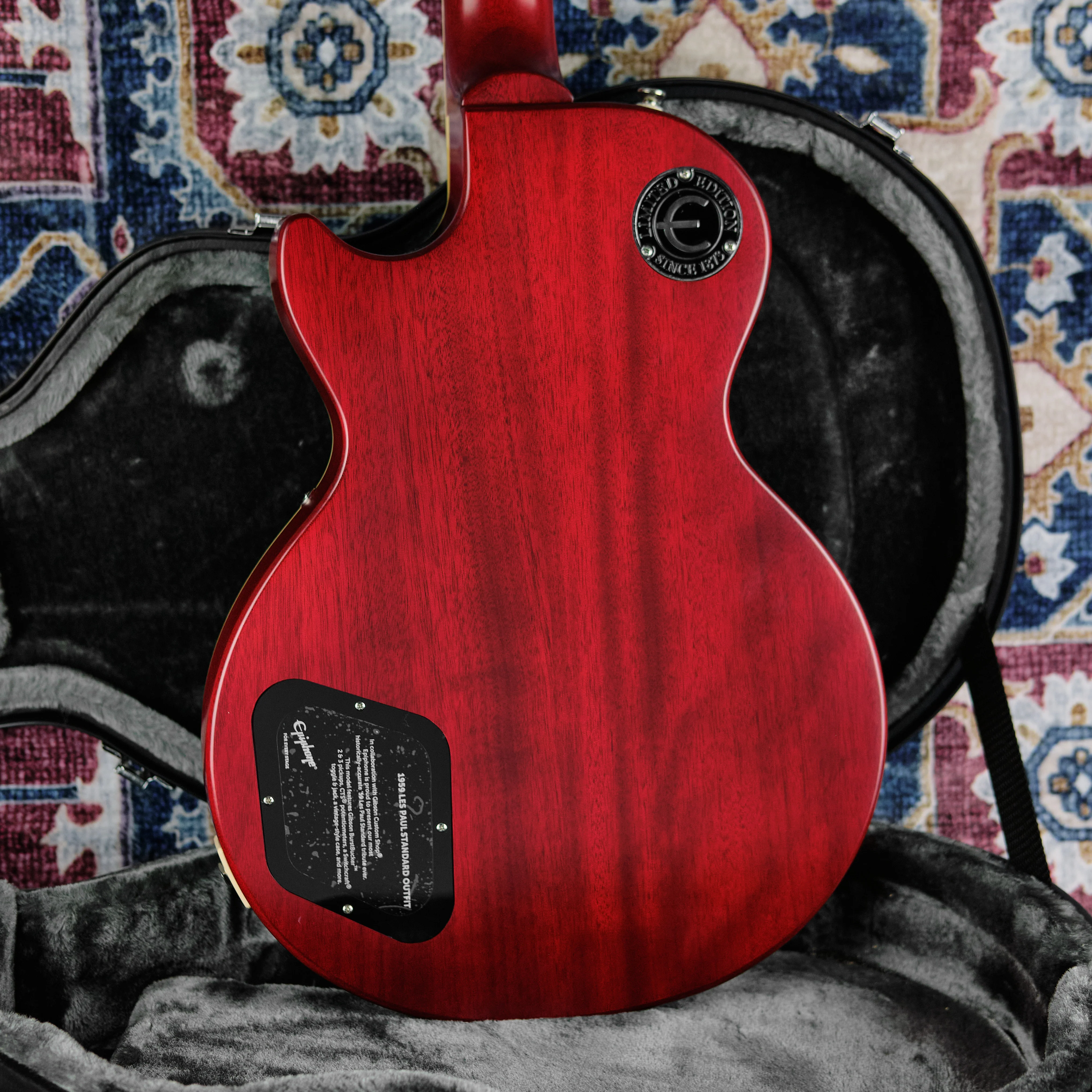 Epiphone 1959 Les Paul Standard Outfit Aged Dark Cherry Burst (Second-Hand) - Image 3