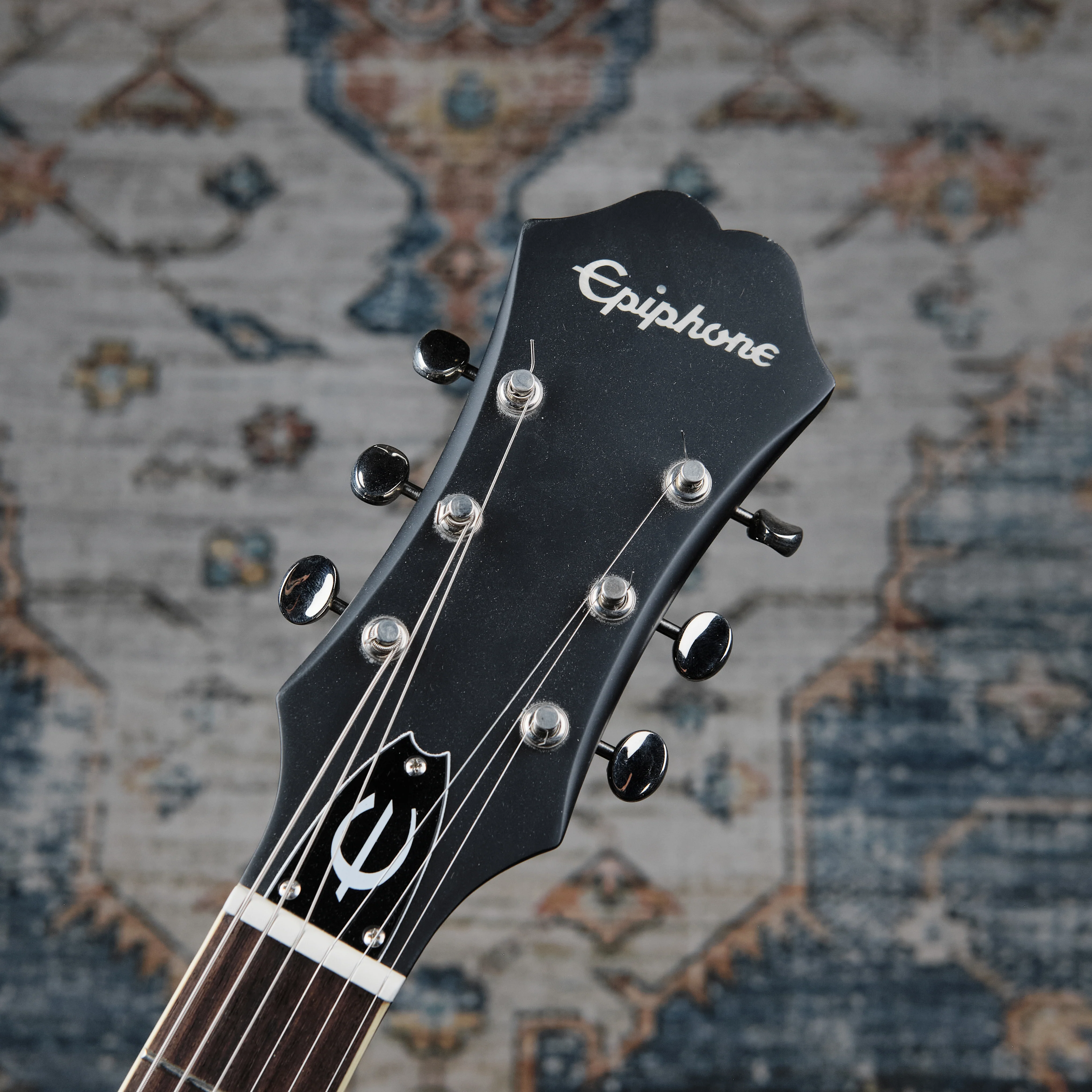 Epiphone Casino Worn Ebony Custom Paint Job (Second-Hand) - Image 2