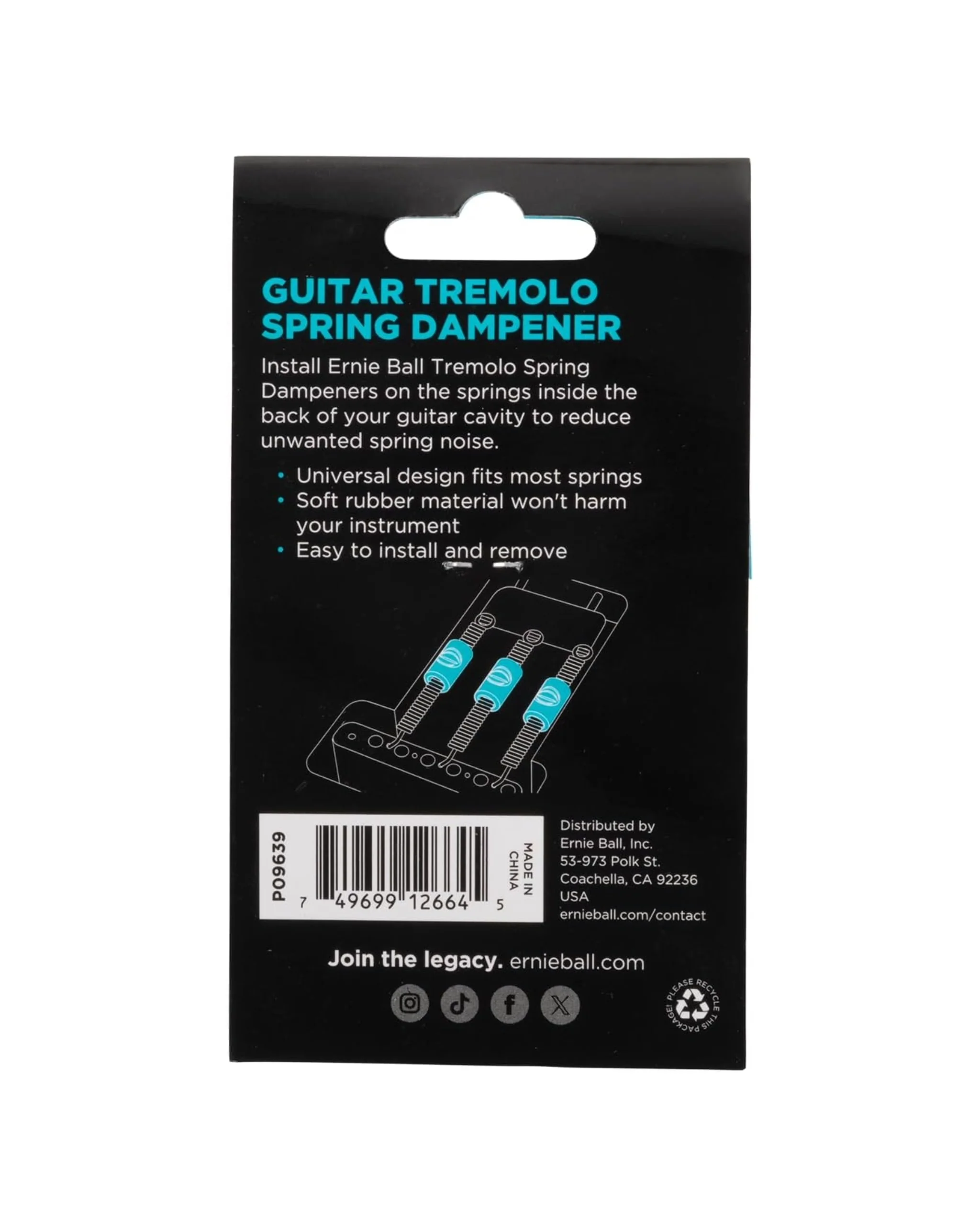 Ernie Ball Spring Dampeners - Guitar Tremolo - Image 3