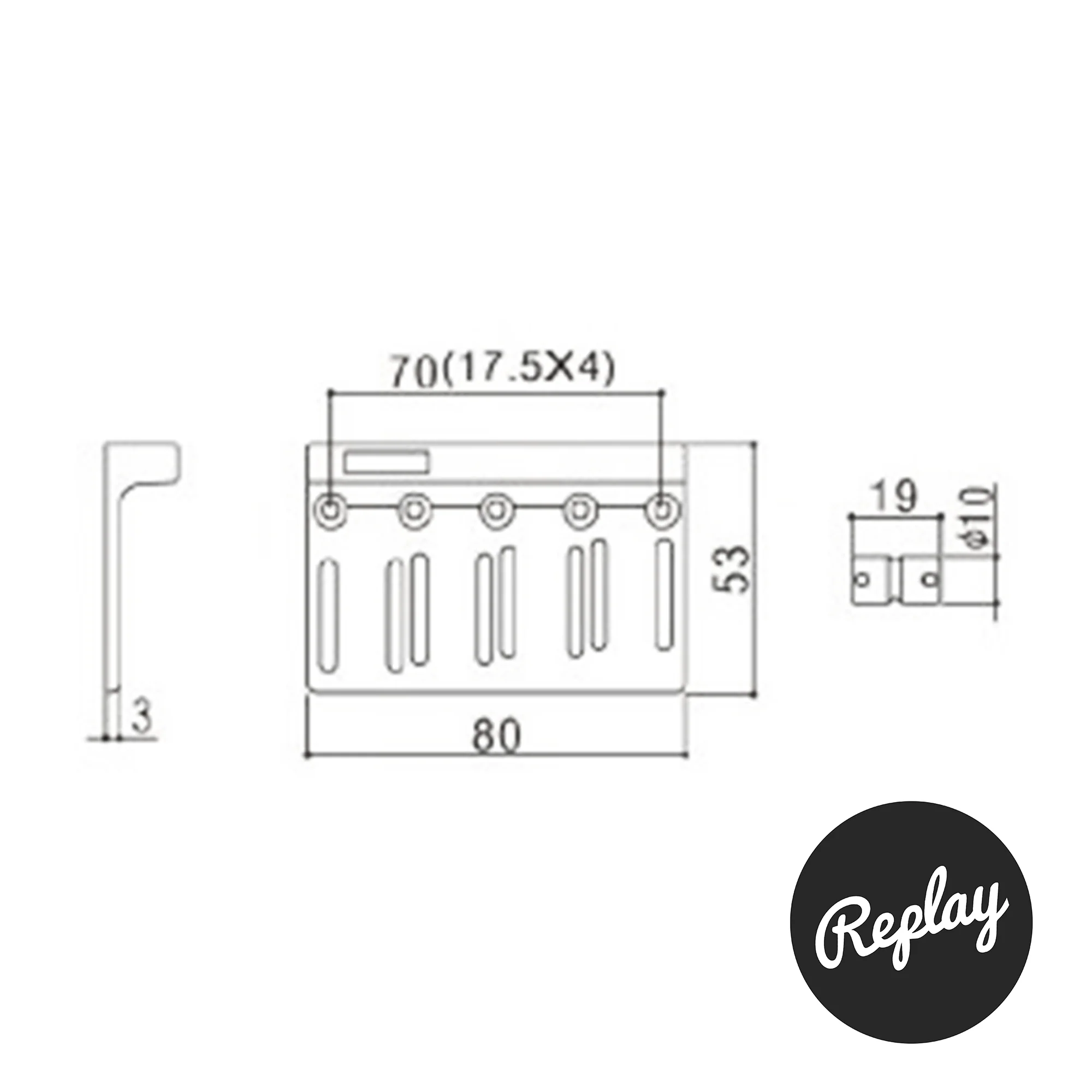 Gotoh GT201B-4 Bass Bridge - Image 4