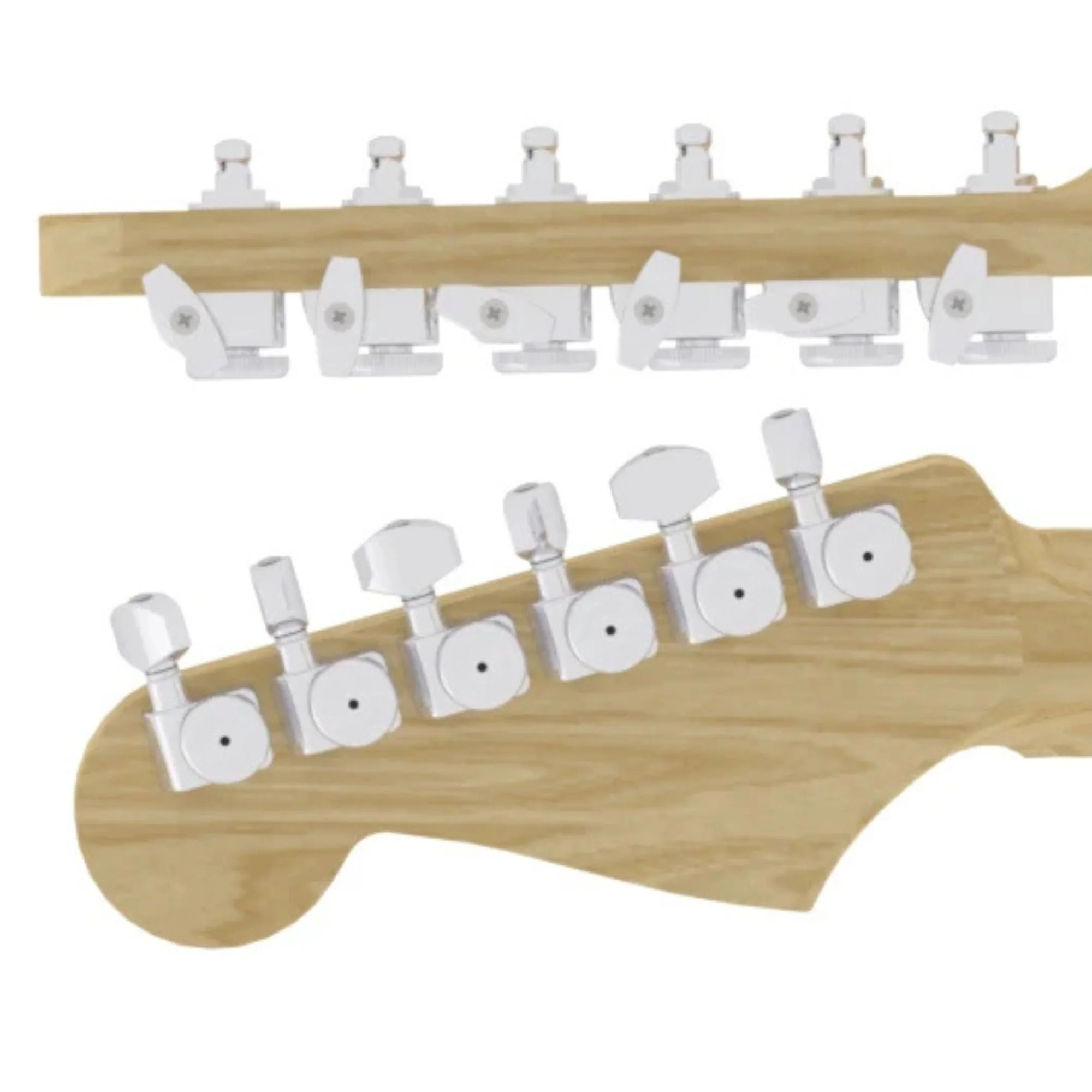 Hipshot Griplock Directrofit Fender Replacement 6-in-Line Tuning Machines - Image 3
