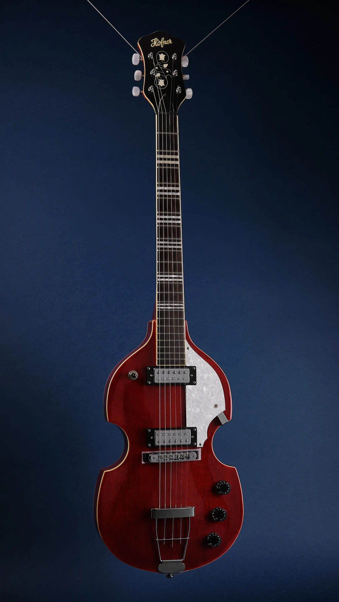 Hofner HI-459-PE-R Ignition Violin Guitar Red (Second-Hand) - Image 7