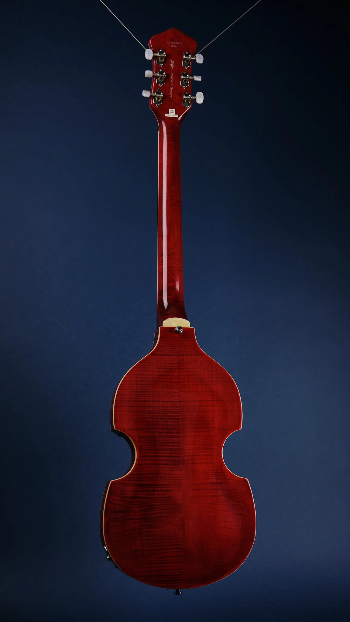 Hofner HI-459-PE-R Ignition Violin Guitar Red (Second-Hand) - Image 8