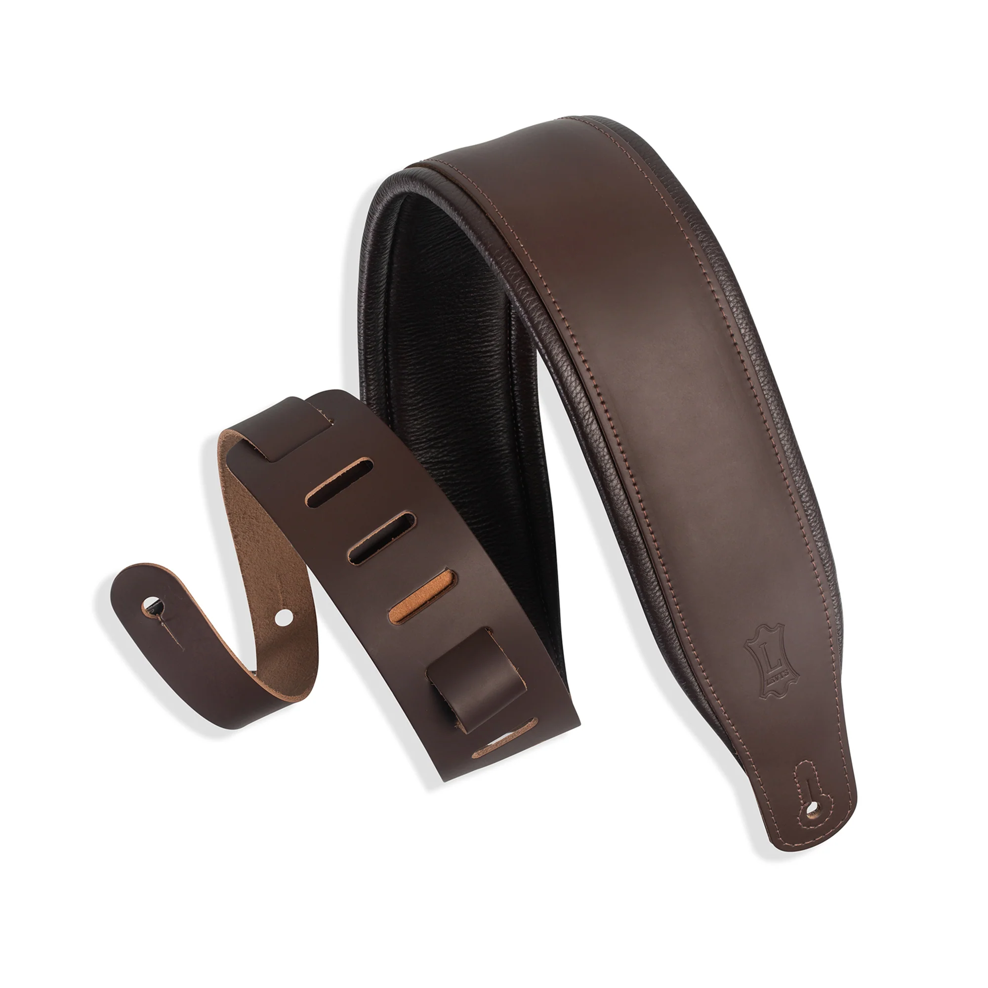 Levy's Favorite 3" Padded Leather Guitar & Bass Strap - Image 3