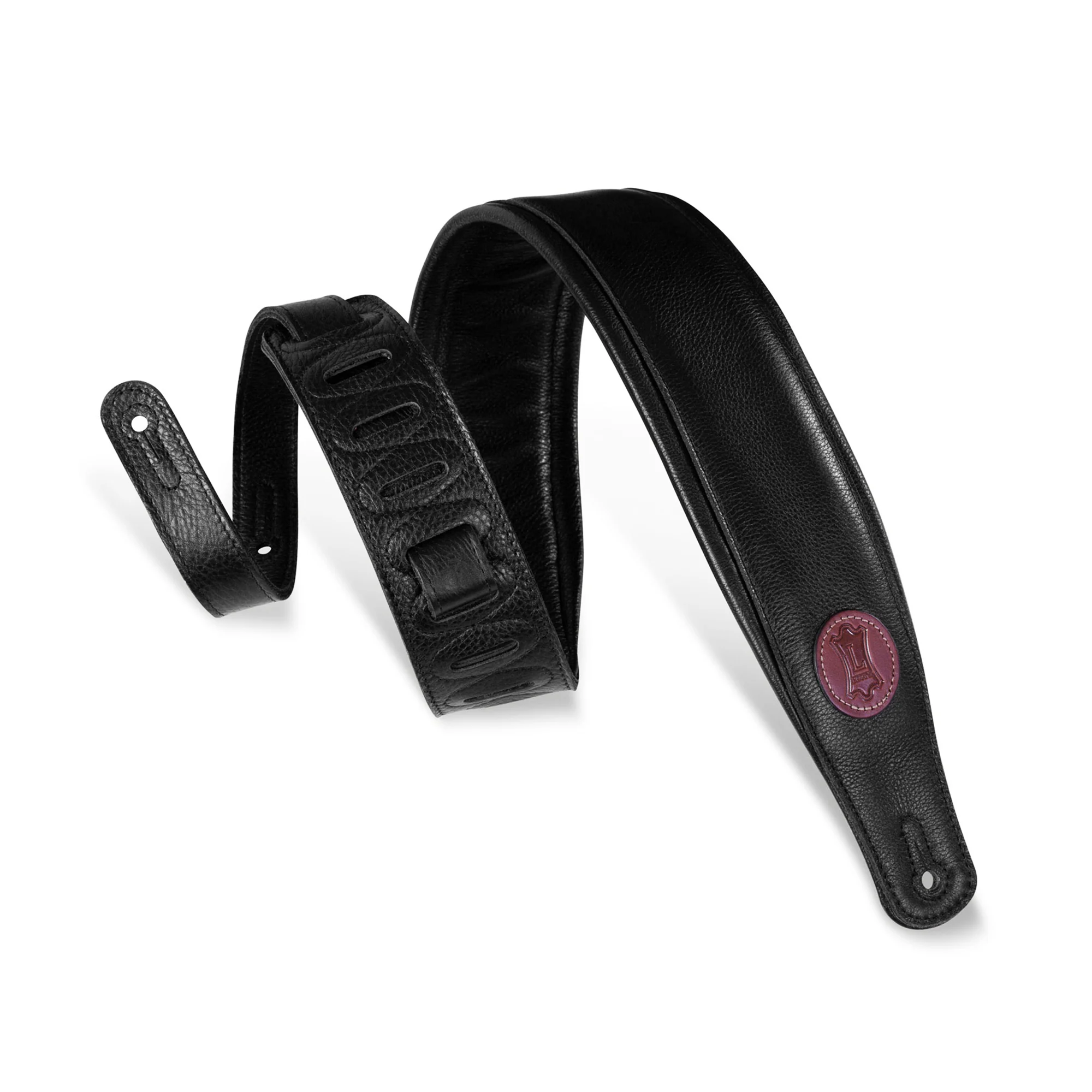 Levy's Signature 3" Padded Garment Leather Guitar & Bass Strap - Image 3