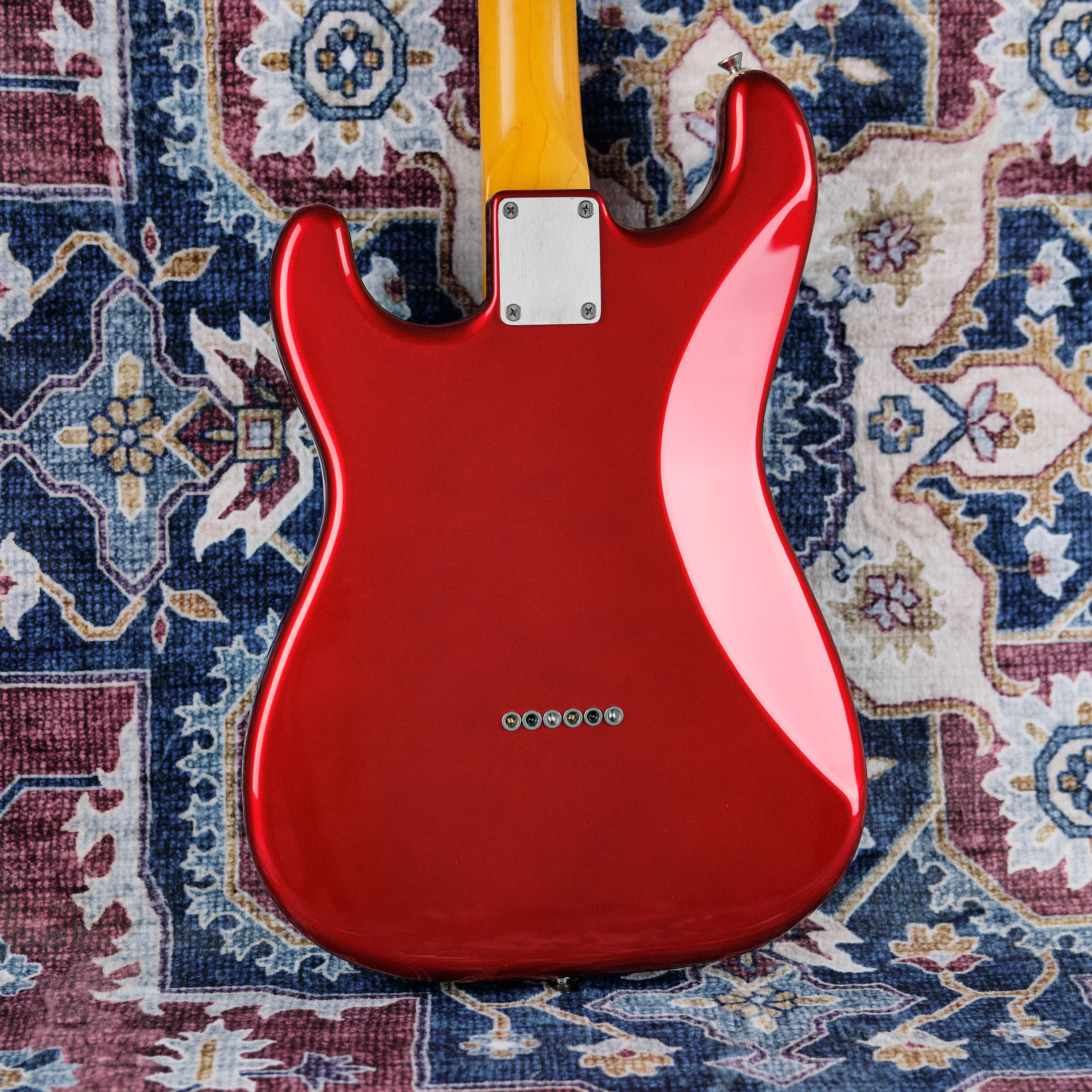 Ray Carlton Custom Classic S-Style Candy Apple Red (Second-Hand) - Image 3