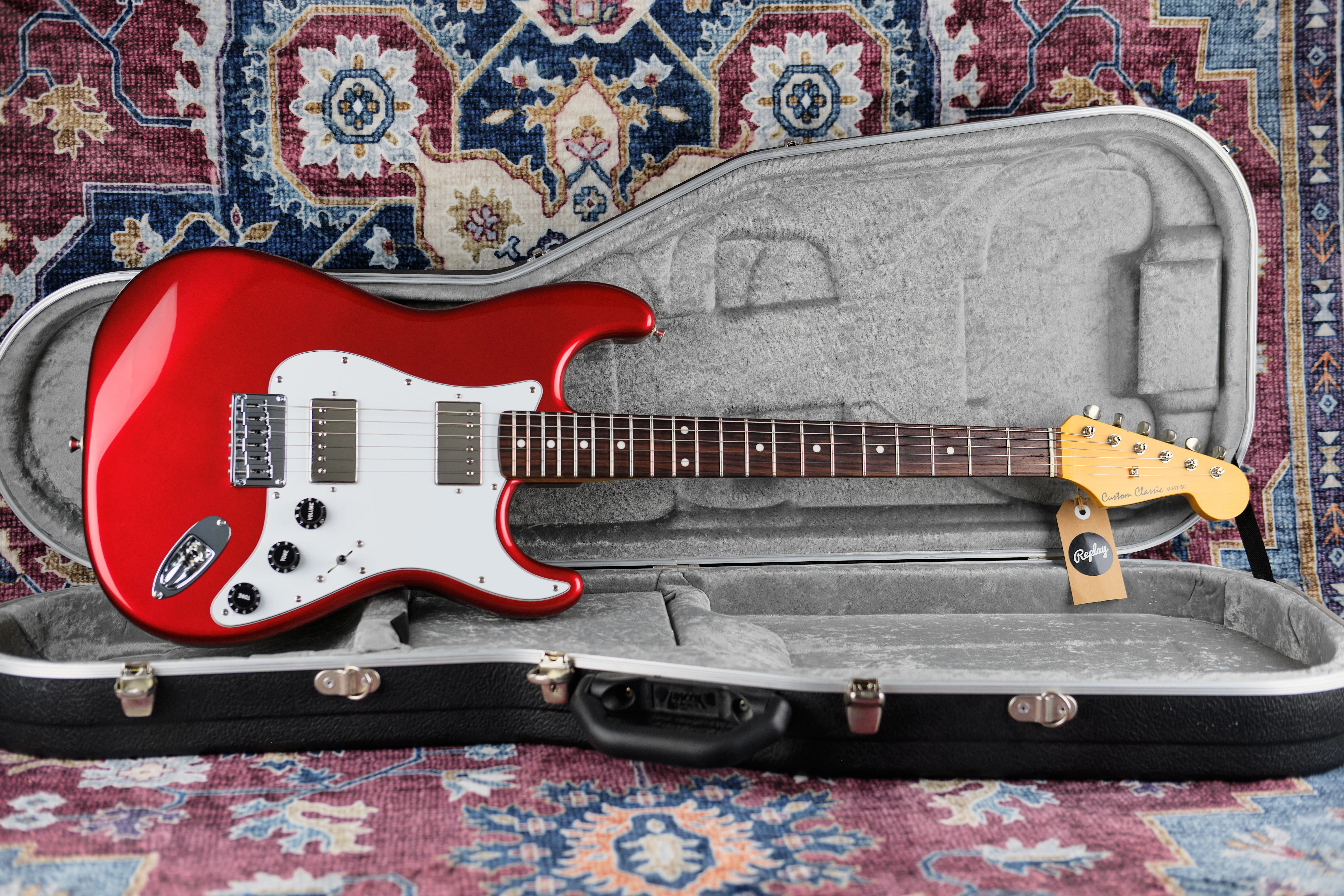 Ray Carlton Custom Classic S-Style Candy Apple Red (Second-Hand) - Image 4
