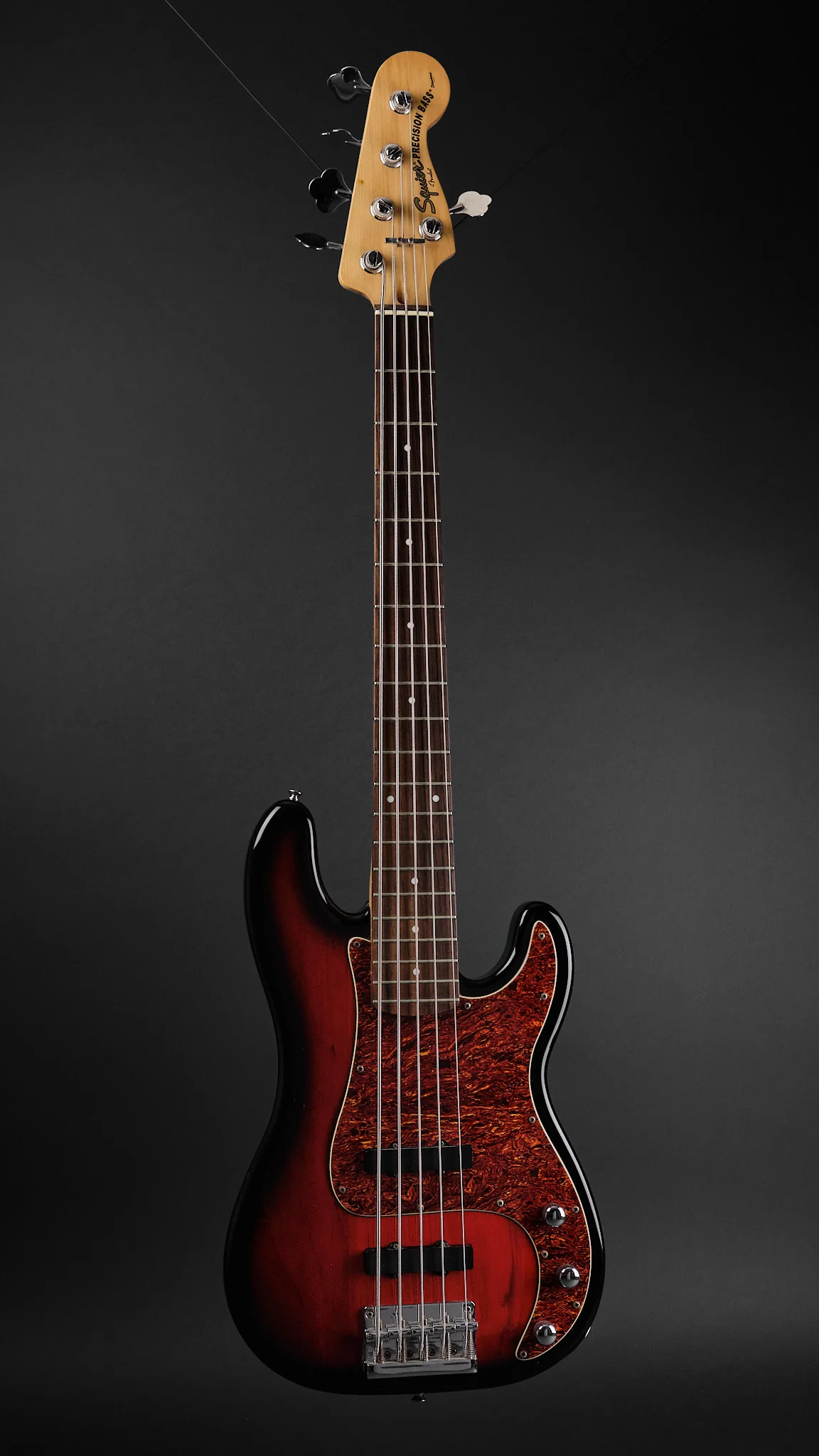 Squier Standard 5-String Precision Bass Antique Burst (Second-Hand) - Image 4