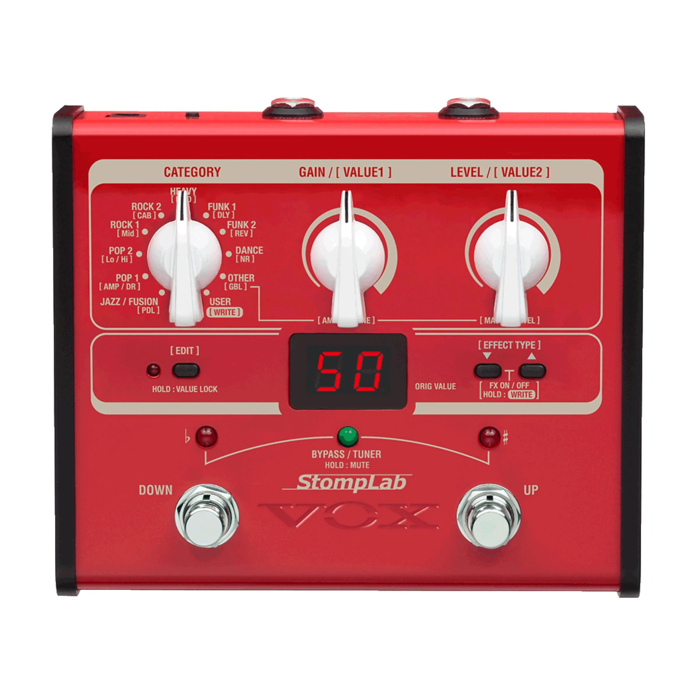 Vox SLB1 Stomplab 1 Bass Multi Effects Pedal - Image 3