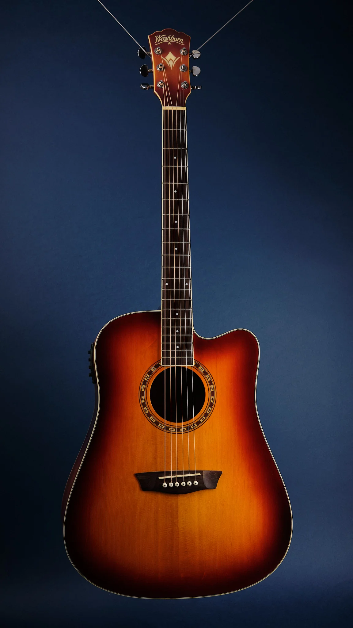 Washburn WD7SCE ACS Dreadnought Sunburst (Second-Hand) - Image 4